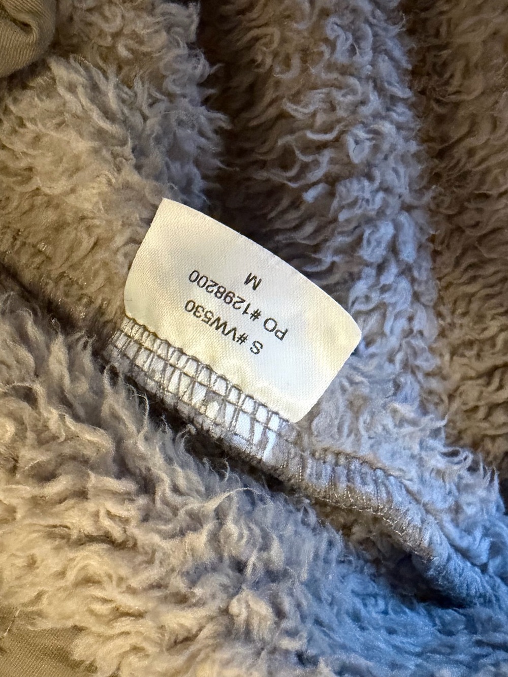 Vuori Cozy Sherpa Jacket Graphite Fleece Full Zip Size Medium Style VW530 - Picture 5 of 9